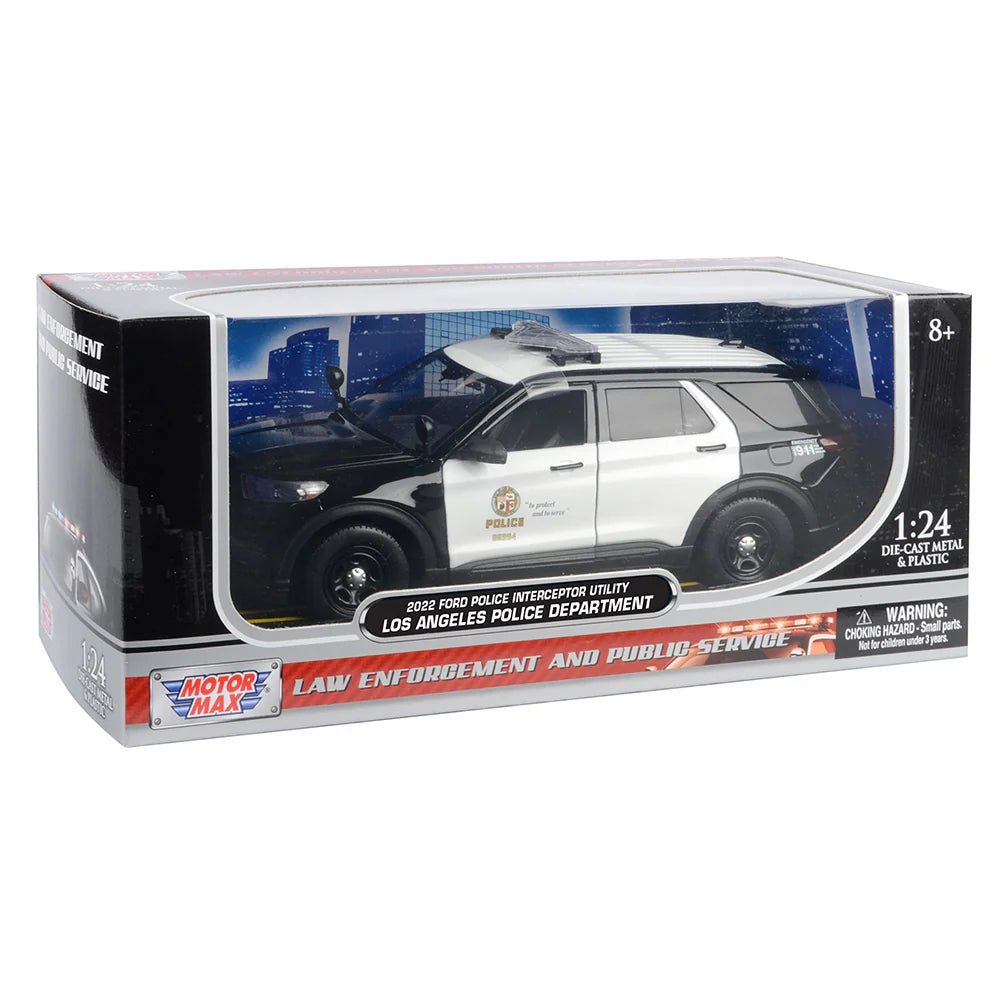 LAPD Police Interceptor 2022 Ford Utility Koleksiyonluk Model Araba